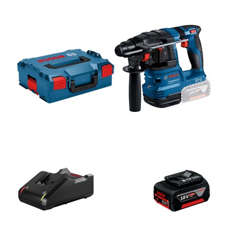 Perforateur SDS-Plus GBH 18V-22 + 1 batterie GBA 18V 4 Ah + 1 chargeur GAL 18V-40 BOSCH