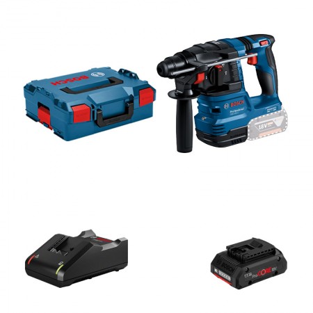 Perforateur SDS-Plus GBH 18V-22 + 1 batterie Procore 18V 4 Ah + 1 chargeur GAL 18V-40 BOSCH