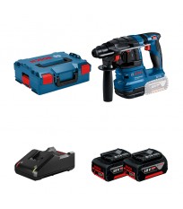 Perforateur SDS-Plus GBH 18V-22 + 2 batteries GBA 18V 4 Ah + 1 chargeur GAL 18V-40 BOSCH