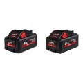 Pack de 2 batteries M18 HB5.5 High Output 18V 5.5 Ah MILWAUKEE
