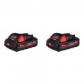Pack de 2 batteries M18 HB3 High Output 18V 3 Ah MILWAUKEE