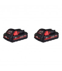 Pack de 2 batteries M18 HB3 High Output 18V 3 Ah MILWAUKEE