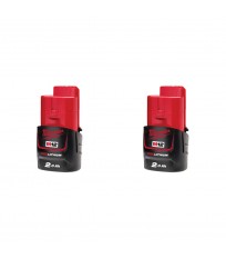 Pack de 2 batteries M12 B2 12V 2 Ah MILWAUKEE
