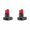 Pack de 2 batteries M12 B6 12V 6 Ah MILWAUKEE
