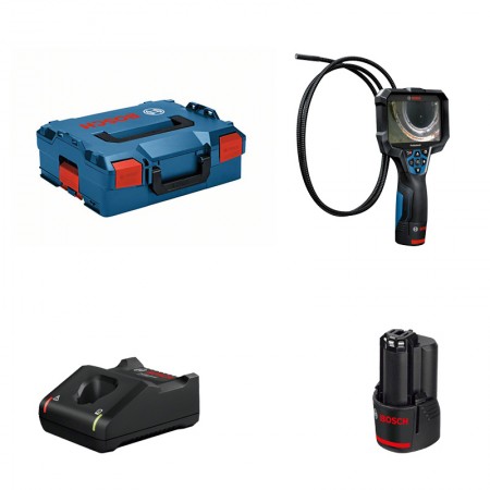 Caméra d'inspection GIC 12V-5-27 C + 1 batterie 12V 2 Ah + 1 chargeur rapide GAL 12V-40 BOSCH