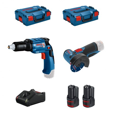 Pack de 2 Machines Meuleuse GWS 12V-76 + Visseuse placo GTB 12V-11 BOSCH