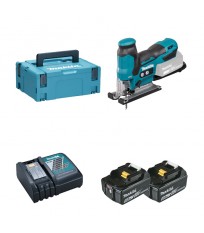 Scie sauteuse 18V DJV185ZJ + 2 batteries 18V 5 Ah + 1 chargeur rapide DC18RC MAKITA