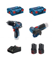 Pack 2 outils 12V Meuleuse GWS 12V-76 + Perceuse visseuse GSR 12V-35 BOSCH