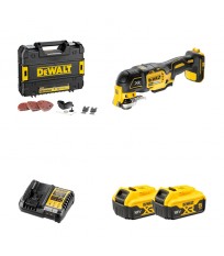 Multicutter Outil multifonction DCS355NT-XJ + 2 batteries 18V 5 Ah + chargeur DCB1104-QW DEWALT