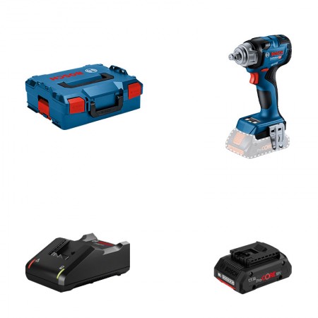 Boulonneuse GDS 18V-330 HC + 1 batterie Procore 18V 4 Ah + 1 chargeur GAL 18V-40 BOSCH