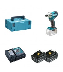Visseuse à chocs DTD156ZJ + 2 batteries 18V 5 Ah + 1 chargeur rapide DC18RC MAKITA