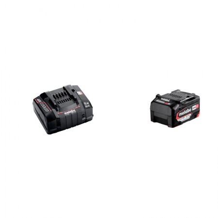 Pack de 1 batterie 18V 5,2 Ah + Chargeur rapide ASC 145 METABO