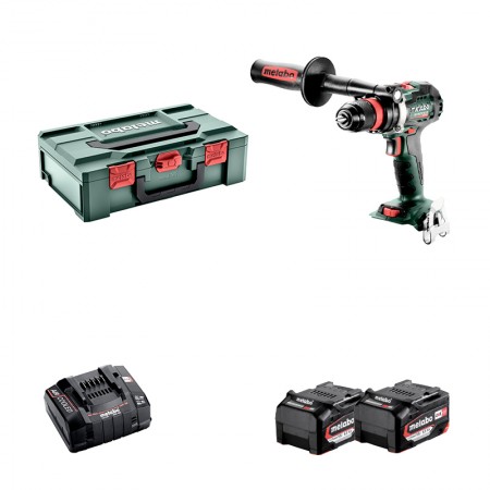 Perceuse-visseuse BS 18 LTX BL Q I + 2 batteries 18V 5,2 Ah + 1 chargeur ASC 145 METABO
