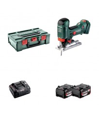Scie sauteuse 18V STA 18 LTX 100 + 2 batteries 18V 5,2 Ah + 1 chargeur ASC 145 METABO