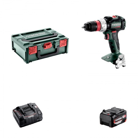Perceuse-visseuse BS 18 LT BL Q + 1 batterie 18V 5,2 Ah + 1 chargeur ASC 145 METABO