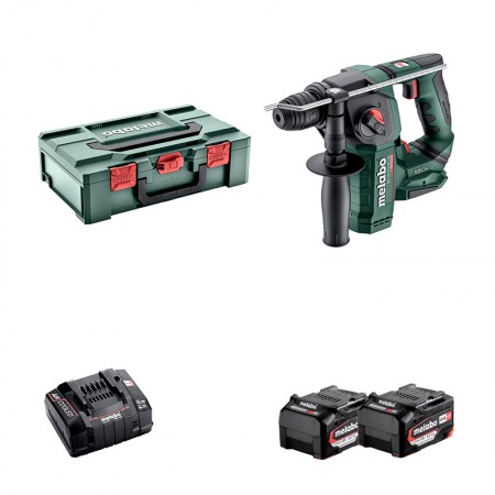 Perforateur 18V BH 18 LTX BL 16 + 2 Batteries 18V 5.2 Ah + 1 Chargeur ASC 145 METABO