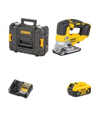 Scie sauteuse 18V DCS334NT-XJ + 1 batterie 18V 5 Ah + 1 chargeur rapide DCB1104-QW DEWALT