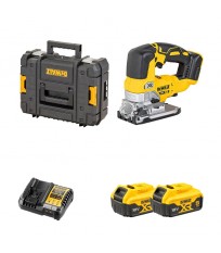 Scie sauteuse 18V DCS334NT-XJ + 2 batteries 18V 5 Ah + 1 chargeur rapide DCB1104-QW DEWALT
