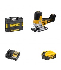 Scie sauteuse 18V DCS335NT-XJ + 1 batterie 18V 5 Ah + 1 chargeur rapide DCB1104-QW DEWALT