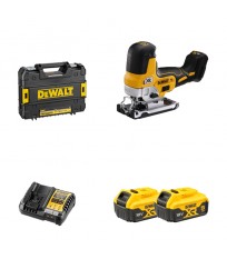 Scie sauteuse 18V DCS335NT-XJ + 2 batteries 18V 5 Ah + 1 chargeur rapide DCB1104-QW DEWALT