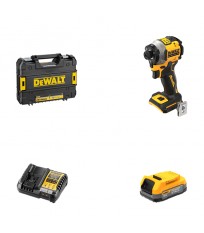 Visseuse à chocs DCF850NT-XJ + 1 batterie POWERSTACK 18V 1.7 Ah + 1 Chargeur DCB1104-QW DEWALT