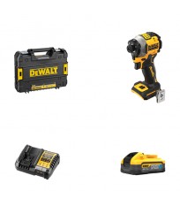 Visseuse à chocs DCF850NT-XJ + 1 batterie POWERSTACK 18V 5 Ah + 1 Chargeur DCB1104-QW DEWALT