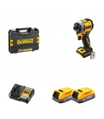 Visseuse à chocs DCF850NT-XJ + 2 batteries POWERSTACK 18V 1.7 Ah + 1 Chargeur DCB1104-QW DEWALT