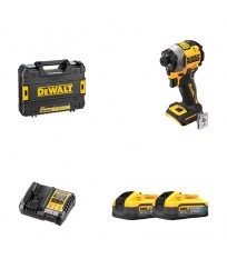 Visseuse à chocs DCF850NT-XJ + 2 batteries POWERSTACK 18V 5 Ah + 1 Chargeur DCB1104-QW DEWALT