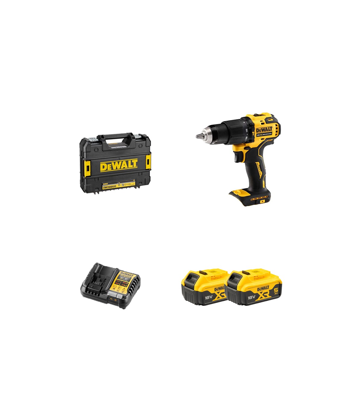 Visseuse à chocs Dewalt XR 18V avec 2 Batteries 