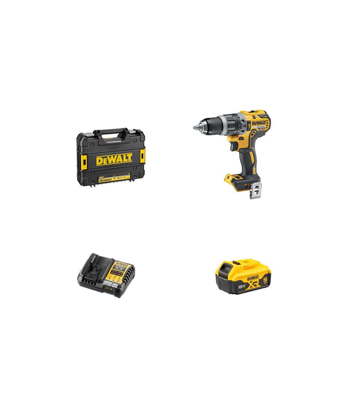 Perceuse à percussion sans fil DeWalt DCD796P1 18V Li-Ion (1x