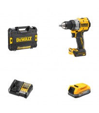 Perceuse-visseuse 18V DCD800NT-XJ + 1 batterie POWERSTACK 18V 1.7 Ah + 1 Chargeur DCB1104-QW DEWALT