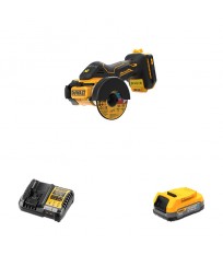 Meuleuse Ø76 mm XR 18V DCS438N-XJ + 1 batterie 18V 1,7 Ah + 1 chargeur DCB1104-QW DEWALT