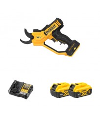 Sécateur 18V DCMPP568N-XJ + 2 batteries 18V 5 Ah + chargeur DCB1104-QW DEWALT