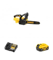 Tronçonneuse 18V DCM565N-XJ + 1 batterie 18V 5 Ah + chargeur DCB1104-QW DEWALT