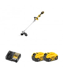 Débroussailleuse 18V DCMST561N-XJ + 2 batteries 18V 5 Ah + chargeur DCB1104-QW DEWALT
