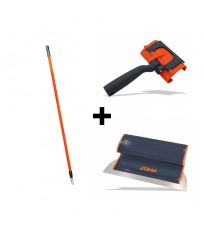 Pack poignée + perche télescopique + lame à lisser 25 cm EDMABLADE EDMA*