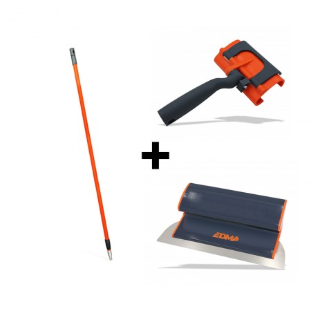 Pack poignée + perche télescopique + lame à lisser 25 cm EDMABLADE EDMA*