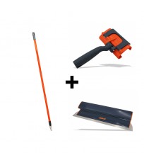 Pack poignée + perche télescopique + lame à enduire souple 45 cm EDMABLADE EDMA