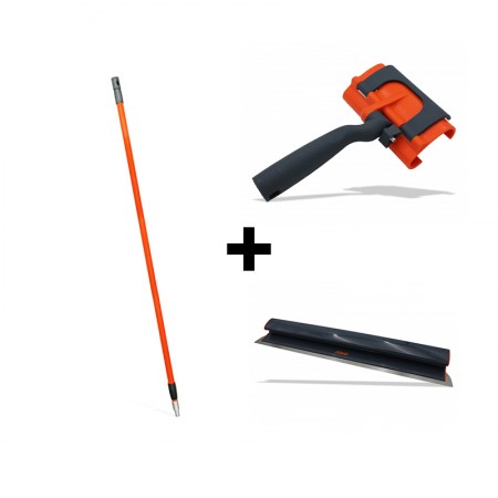 Pack poignée + perche télescopique + lame à enduire souple 80 cm EDMABLADE EDMA