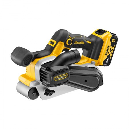 Ponceuse à bande 18V DCW220NT-XJ + 1 batterie 18V 5 Ah + chargeur DCB1104-QW DEWALT