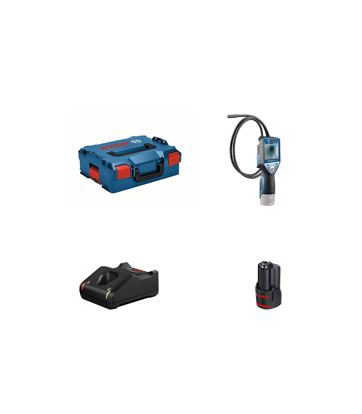 Caméra d'inspection GIC 120 C BOSCH + 1 batterie 12V 3 Ah + chargeur GAL 12V-40 BOSCH