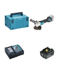 Meuleuse Ø125 mm 18V DGA517ZJ + 1 batterie BL1850B 18V 5 Ah + 1 chargeur DC18RC MAKITA