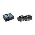 Pack 2 batteries BL1830B 18V 3 Ah + chargeur DC18RC MAKITA