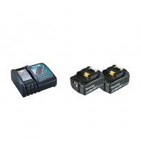 Pack 2 batteries BL1850B 18V 5 Ah + chargeur DC18RC MAKITA