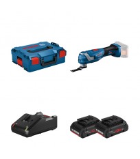 Découpeur-ponceur GOP 18V-34 + 2 batteries Procore 18V 4 Ah + 1 chargeur GAL 18V-40 BOSCH