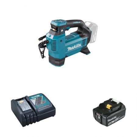 Gonfleur DMP181Z + 1 batterie BL1850B 18V 5 Ah + 1 chargeur DC18RC MAKITA