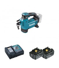 Gonfleur DMP181Z + 2 batteries BL1850B 18V 5 Ah + 1 chargeur DC18RC MAKITA