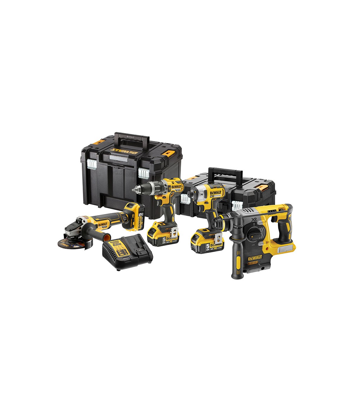 Pack 4 outils DCK422P3T (DCH273 + DCF887 + DCG405+ DCD796) DEWALT