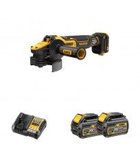 Meuleuse Ø125 mm 18V DCG416VSN-XJ + 2 batteries Flexvolt 18/54V 6-2 Ah + 1 chargeur DCB118-QW DEWALT