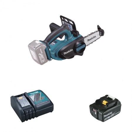 Tronconneuse d'élagage 18V DUC122Z + 1 batterie BL1850B 18V 5 Ah + 1 chargeur DC18RC MAKITA